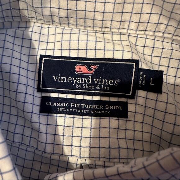 Vineyard Vines Classic Fit Calabash Check Tucker Button Down Shirt Sz L‎ - Picture 5 of 11